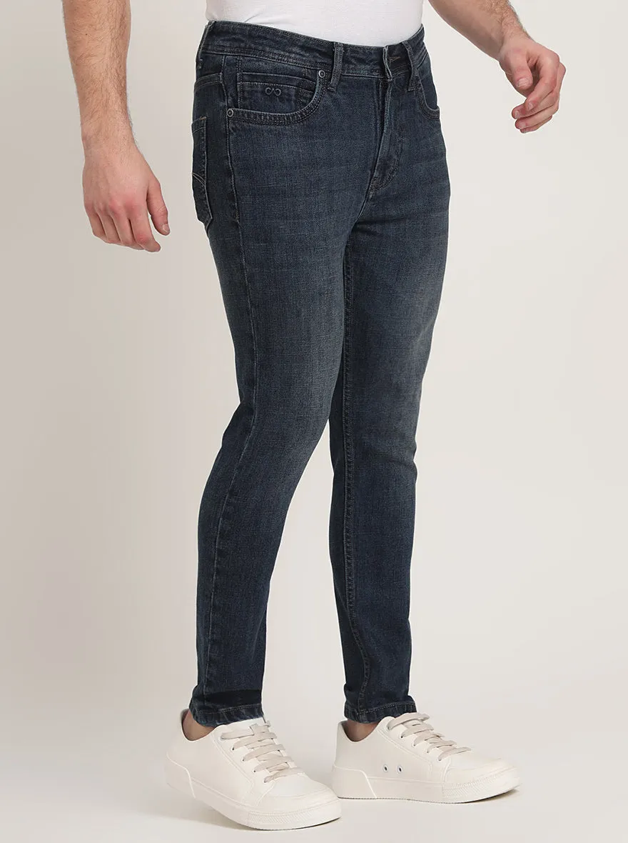Indigo Blue Washed Rider Fit Jeans | JadeBlue