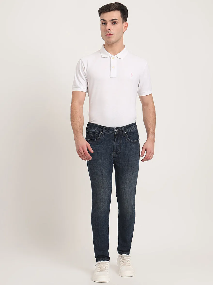 Indigo Blue Washed Rider Fit Jeans | JadeBlue