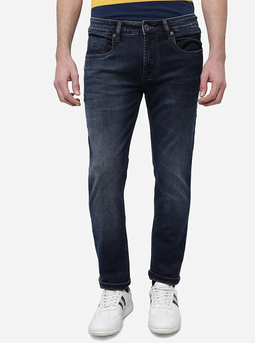 Indigo Blue Washed Slim Fit Jeans | JadeBlue