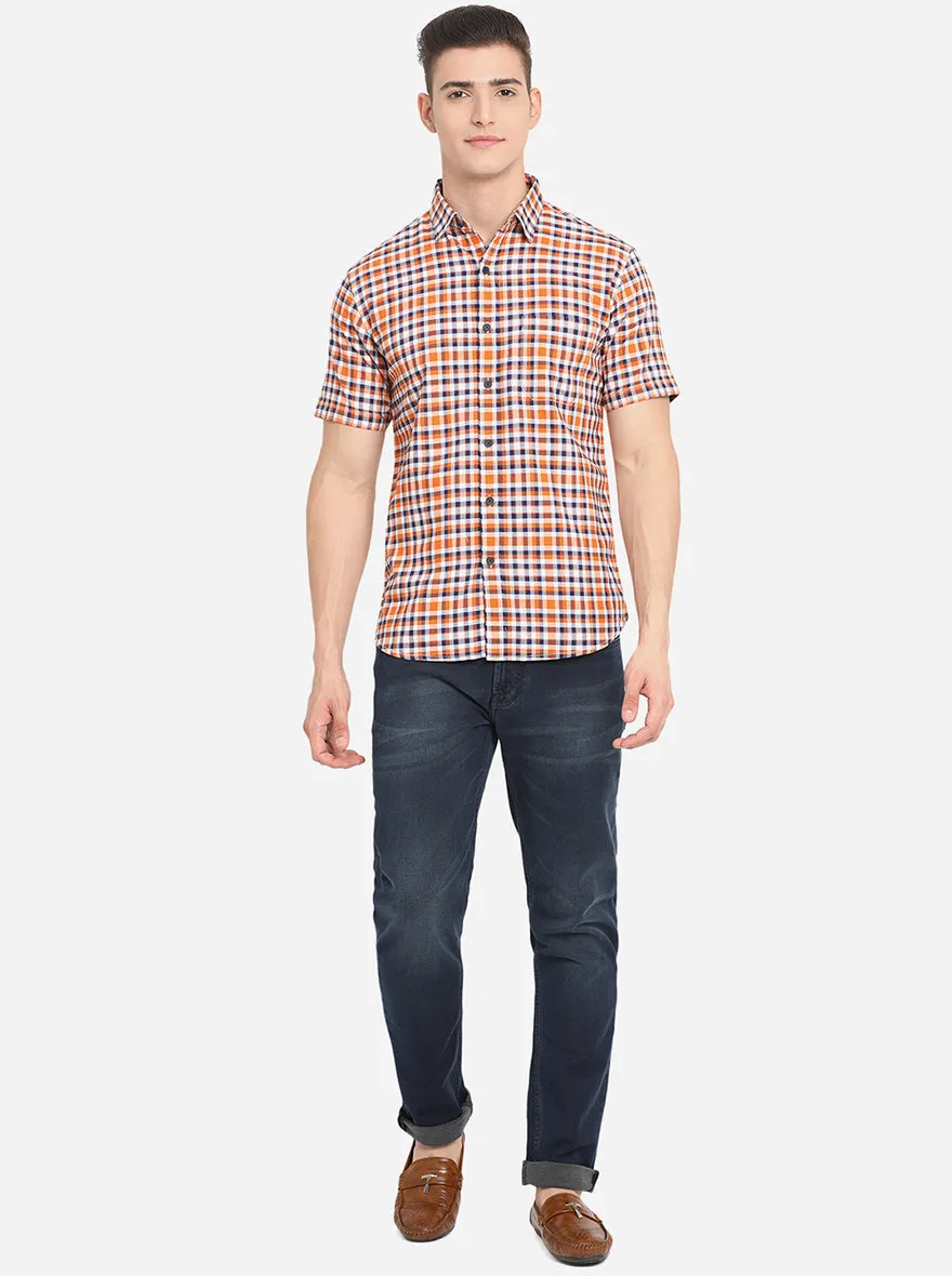 Indigo Blue Washed Slim Fit Jeans | JadeBlue