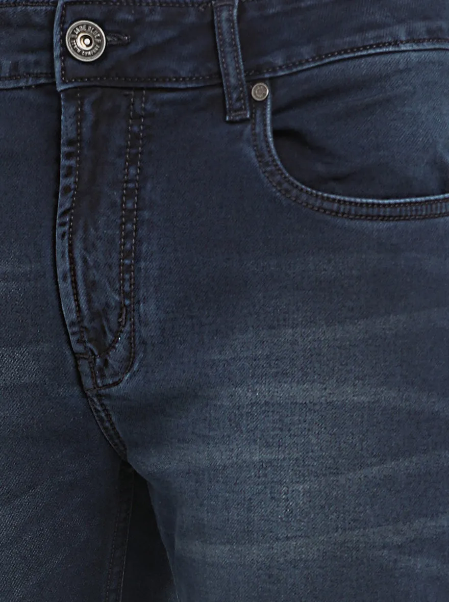 Indigo Blue Washed Slim Fit Jeans | JadeBlue