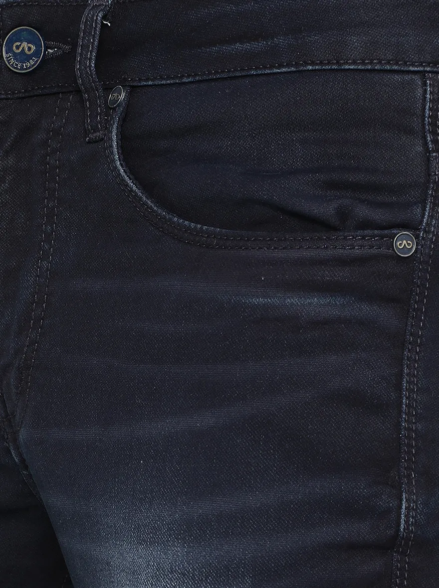 Indigo Blue Washed Slim Fit Jeans | JadeBlue
