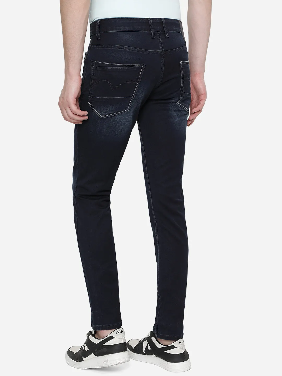 Indigo Blue Washed Slim Fit Jeans | JadeBlue