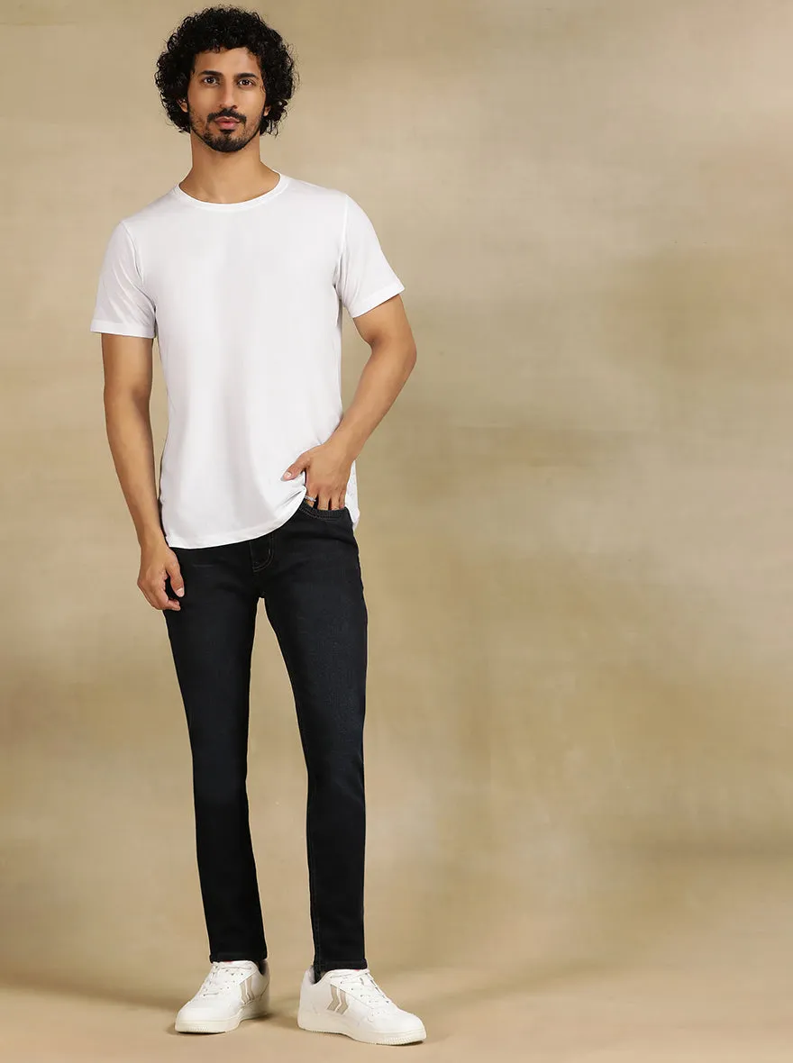 Ink Blue Solid Rider Fit Jeans | JadeBlue