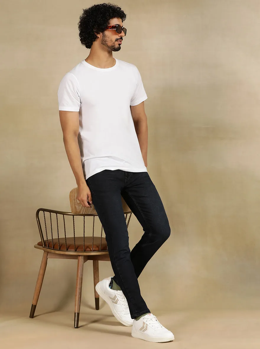 Ink Blue Solid Rider Fit Jeans | JadeBlue