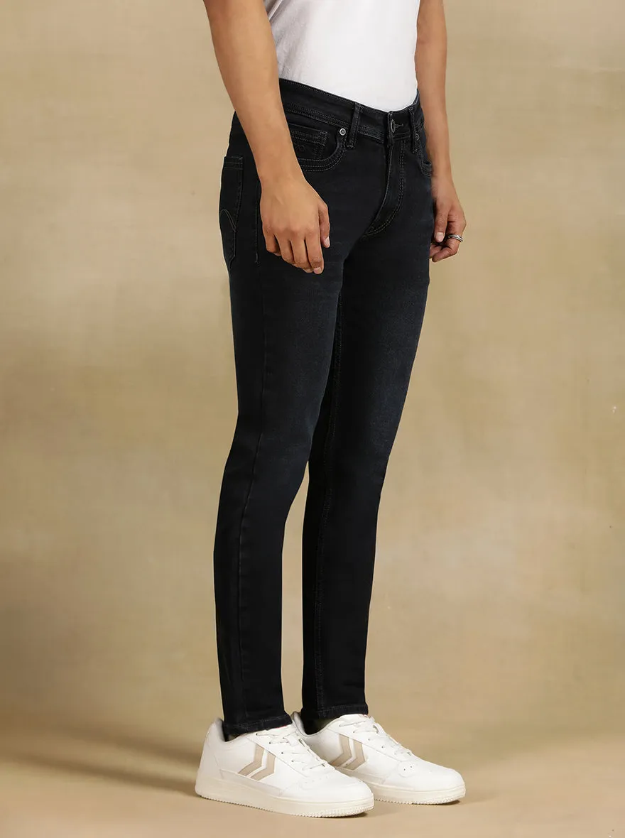 Ink Blue Solid Rider Fit Jeans | JadeBlue