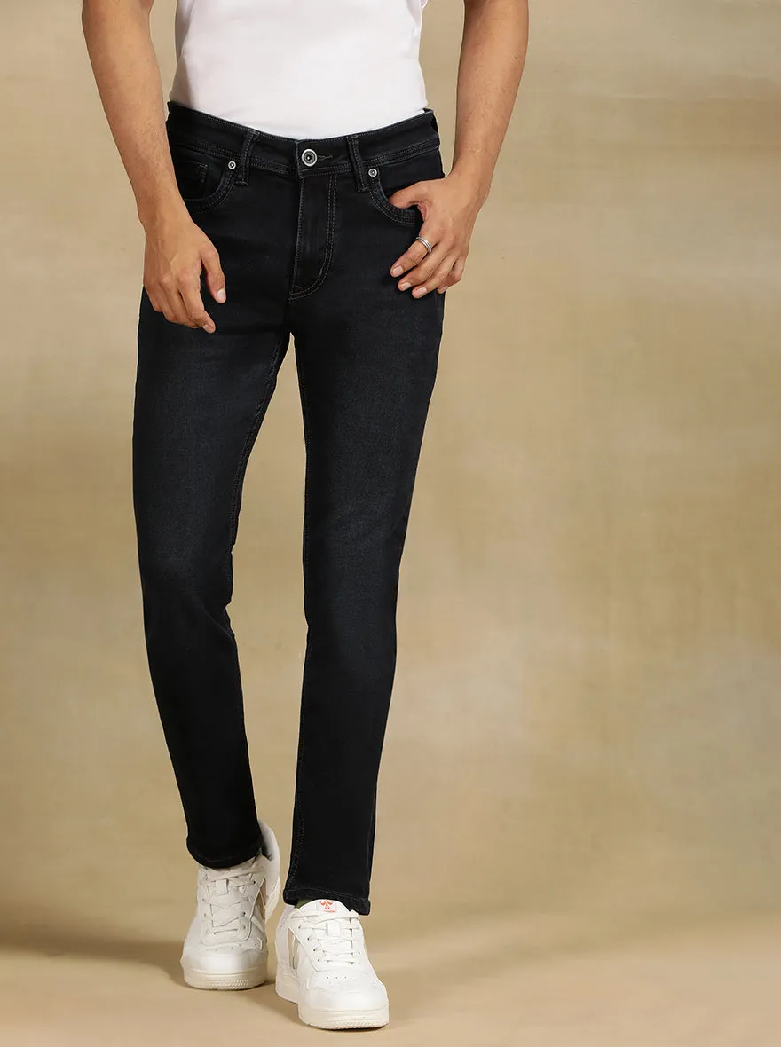 Ink Blue Solid Rider Fit Jeans | JadeBlue