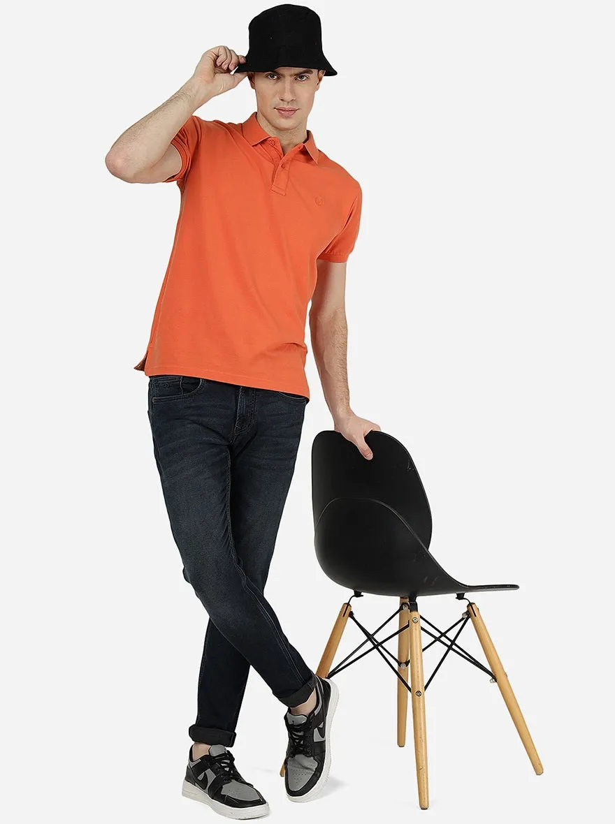Ink Blue Solid Slim Fit Jeans | JadeBlue