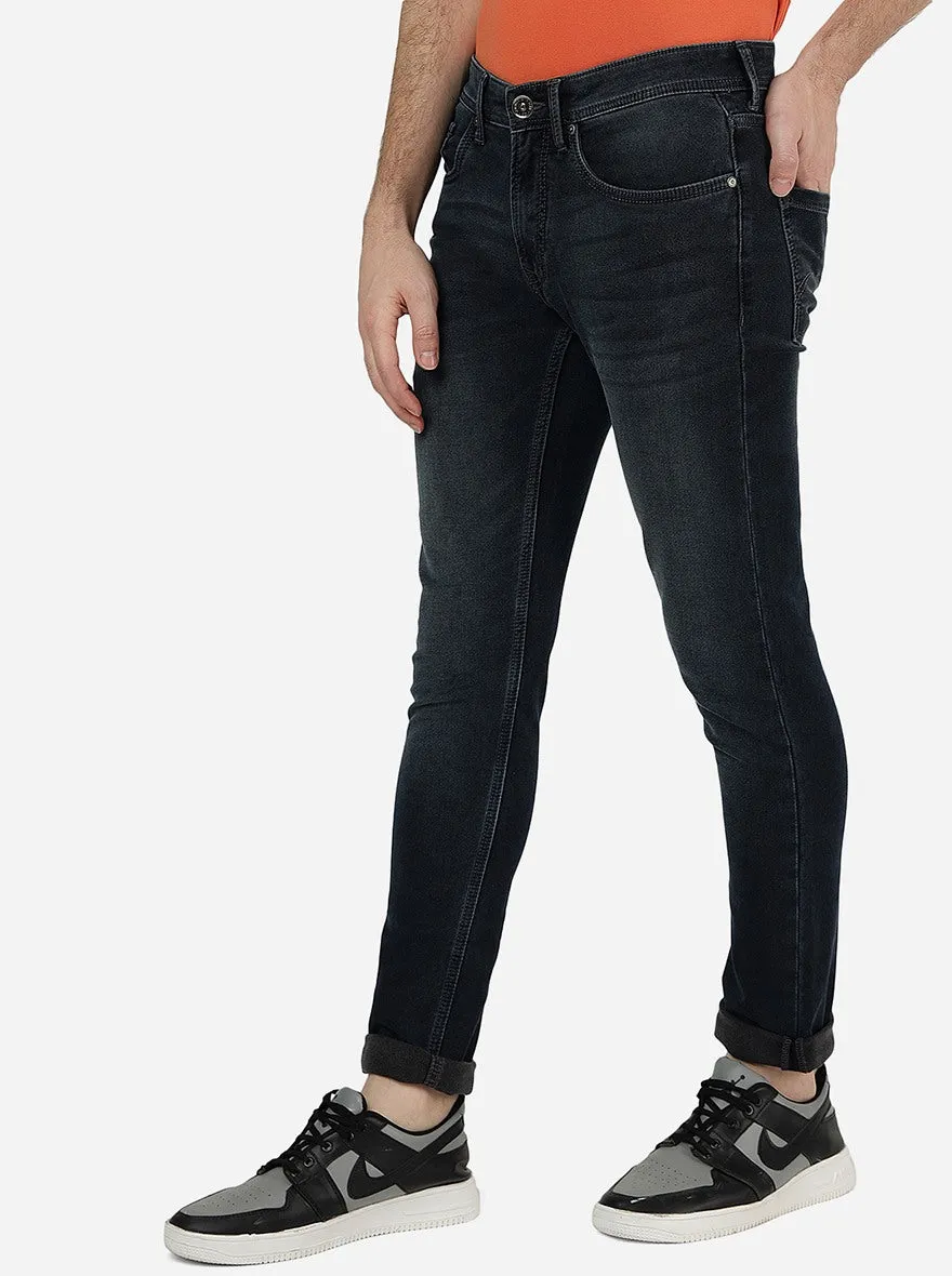 Ink Blue Solid Slim Fit Jeans | JadeBlue