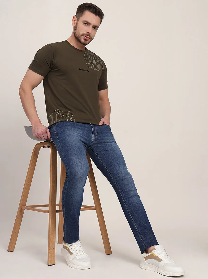 Ink Blue Washed Slim Fit Jeans | JadeBlue