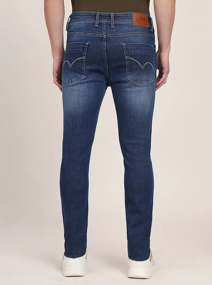Ink Blue Washed Slim Fit Jeans | JadeBlue