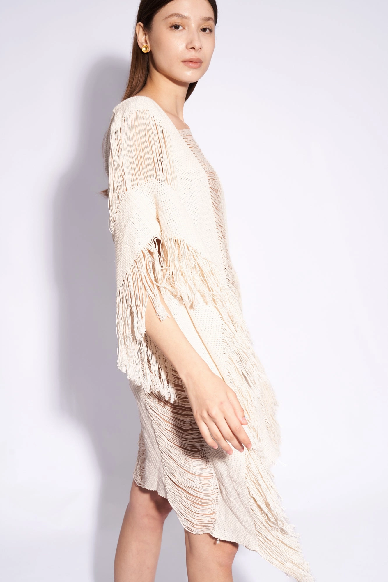 Ipuna Fringed Dress Black