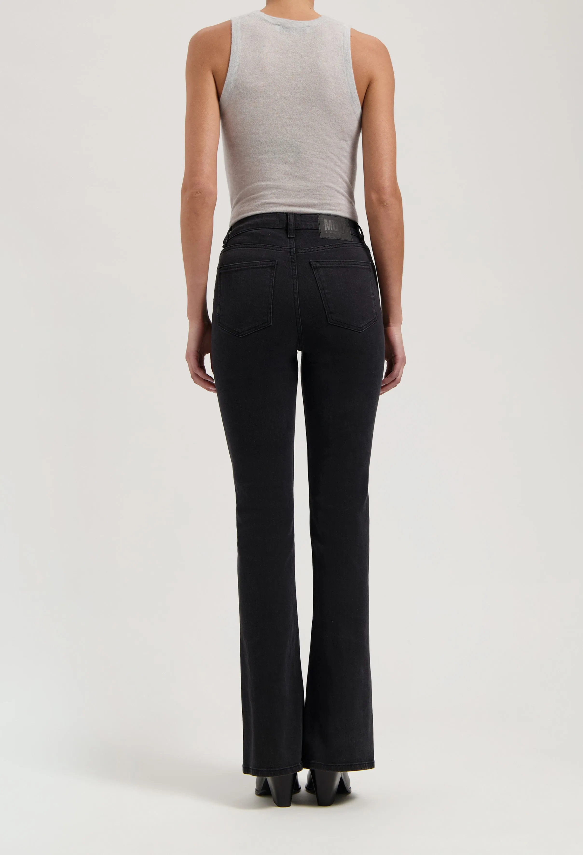 Isy High Flared - Stone Black