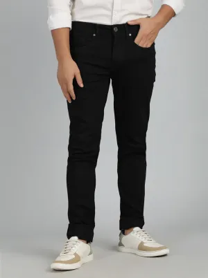 Jet Black Washed Slim Fit Jeans | JadeBlue