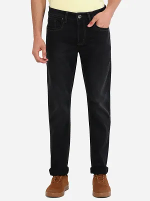 Jet Black Washed Slim Fit Jeans | JadeBlue