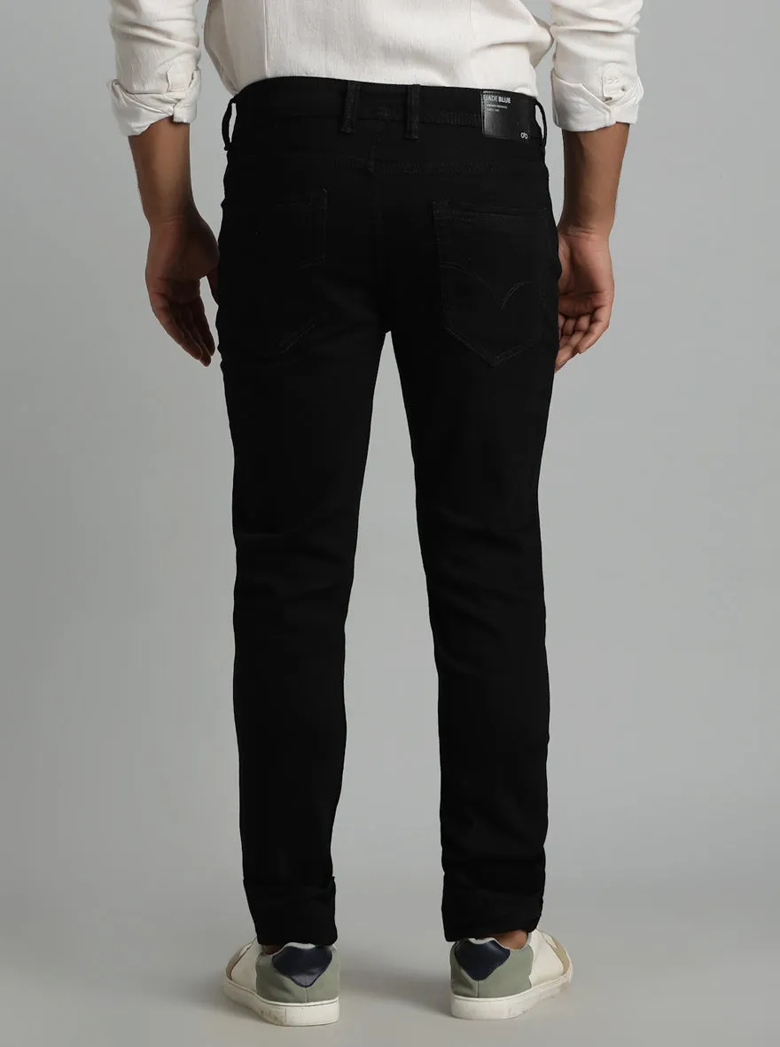 Jet Black Washed Slim Fit Jeans | JadeBlue