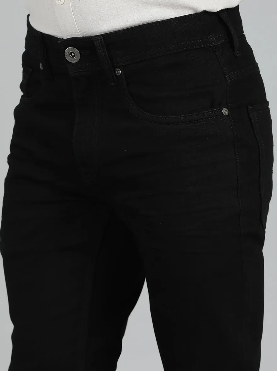 Jet Black Washed Slim Fit Jeans | JadeBlue