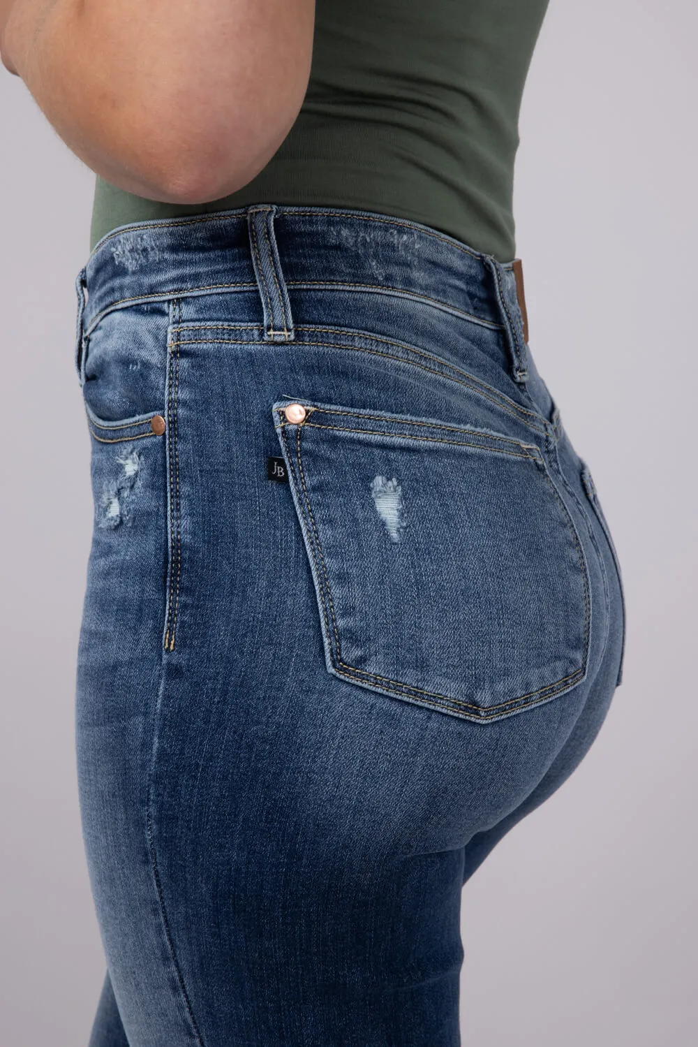 Judy Blue High-Rise Release Hem 90’s Straight Jeans for Women | 82392REG