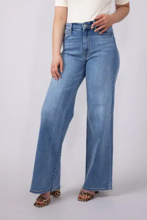 Judy Blue High Rise Vintage Retro Wide Leg Jeans for Women | 82625REG