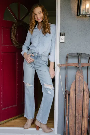 Laurel High Rise Rigid Magic 90's Straight Jeans