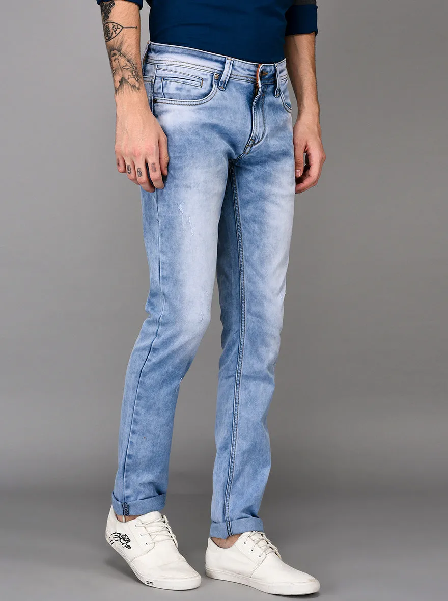 Light Blue Slim Fit Jeans | JadeBlue
