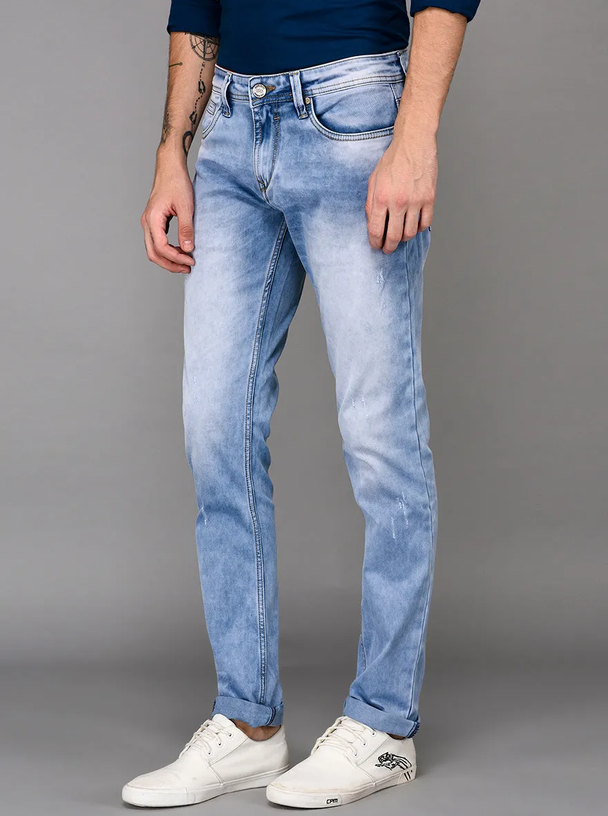 Light Blue Slim Fit Jeans | JadeBlue