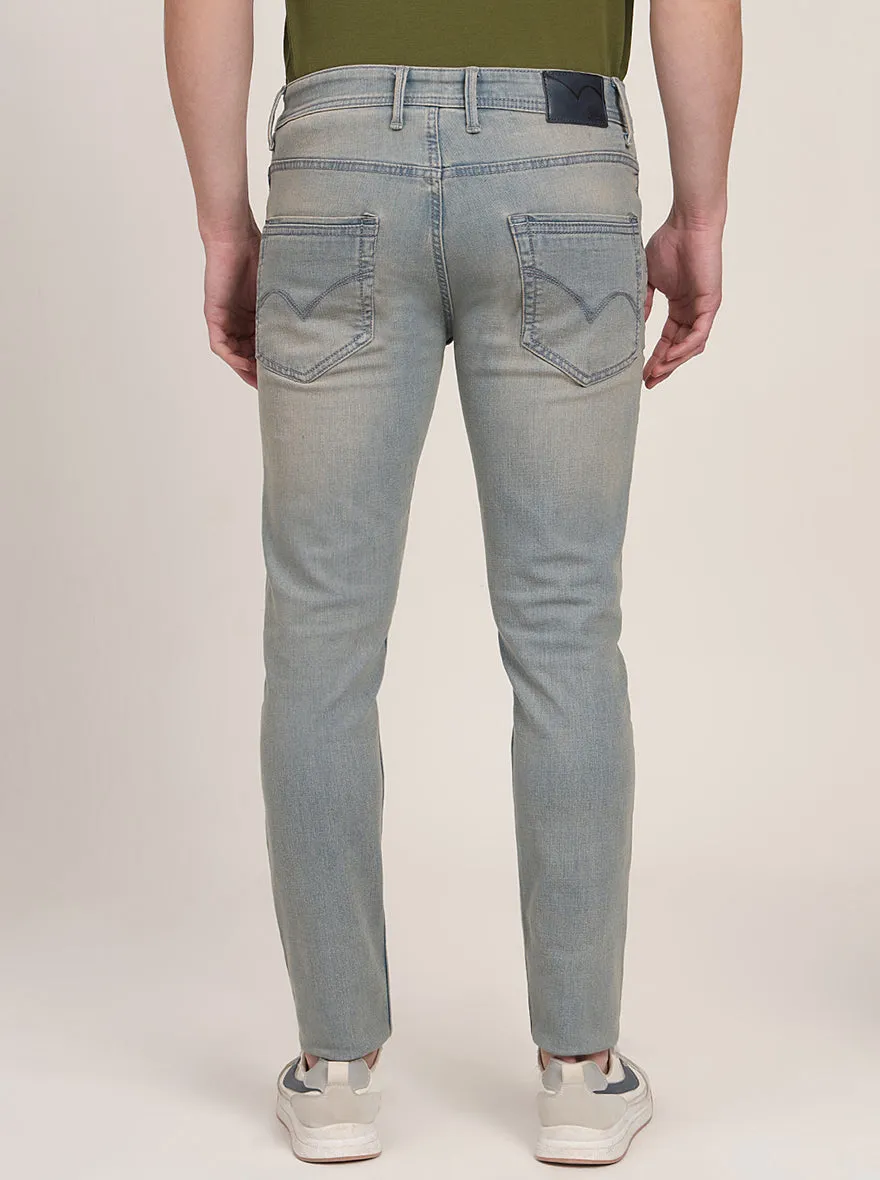 Light Blue Washed Slim Fit Jeans | JadeBlue