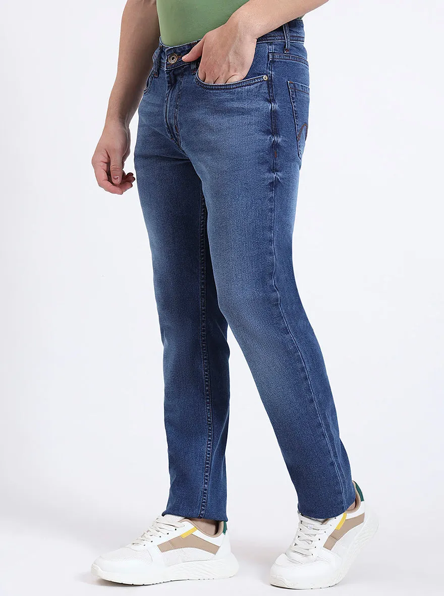 Light Blue Washed Slim Fit Jeans | JadeBlue