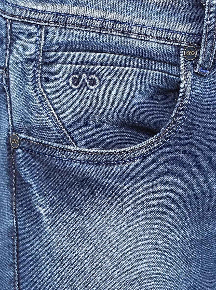 Light Blue Washed Slim Fit Jeans | JadeBlue
