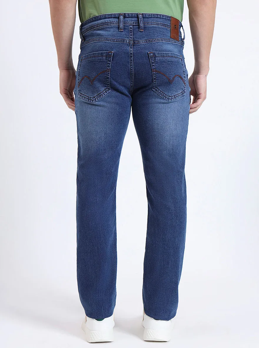 Light Blue Washed Slim Fit Jeans | JadeBlue