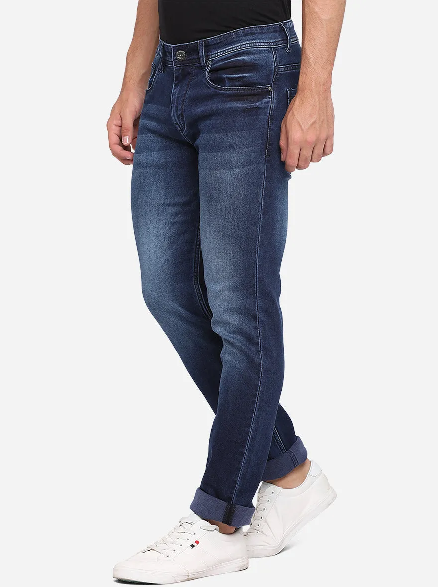 Light Blue Washed Slim Fit Jeans | JadeBlue