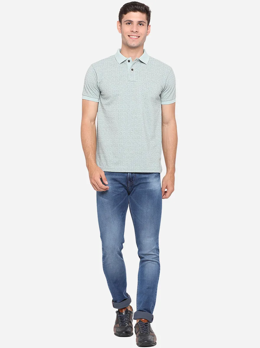 Light Blue Washed Slim Fit Jeans | JadeBlue