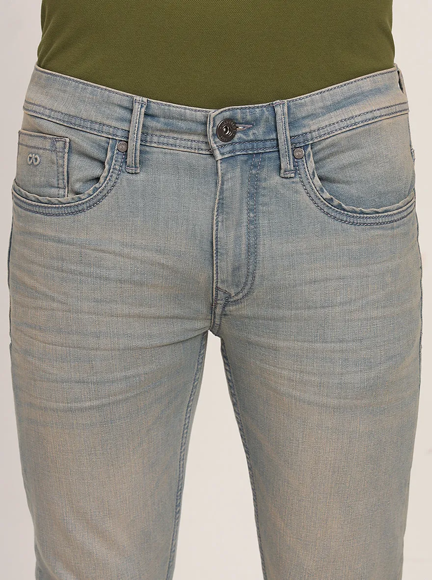 Light Blue Washed Slim Fit Jeans | JadeBlue