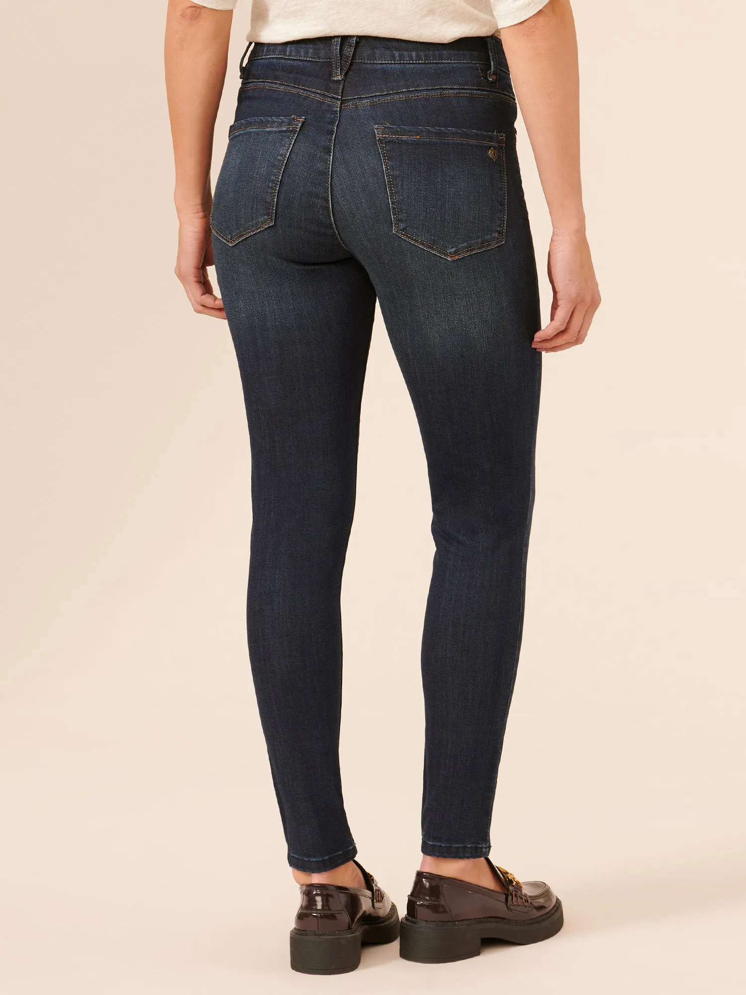 Luxe High Rise "Ab"solution® Ankle Length Skinny Jeans