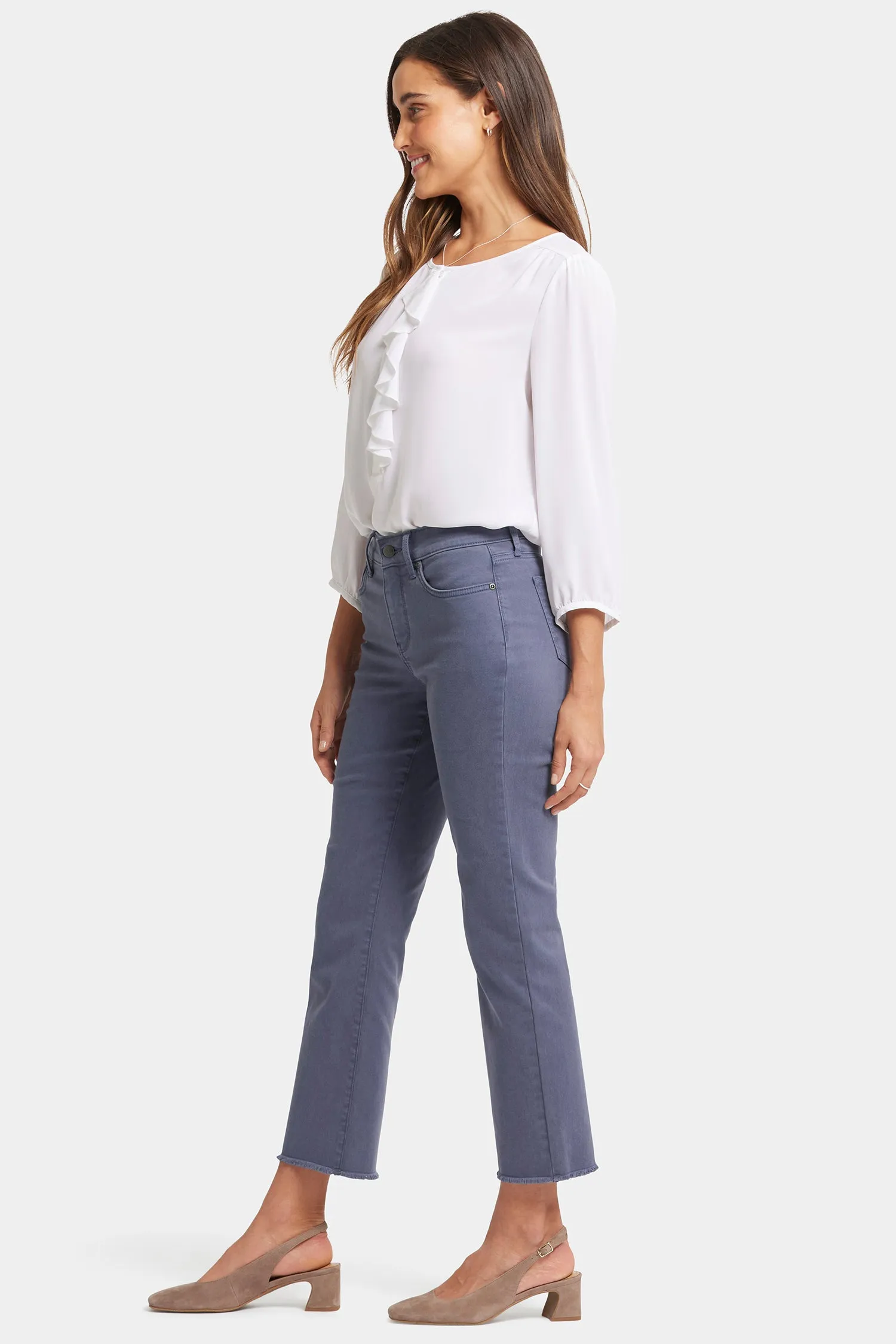 Marilyn Straight Ankle Jeans - Cascade Lake