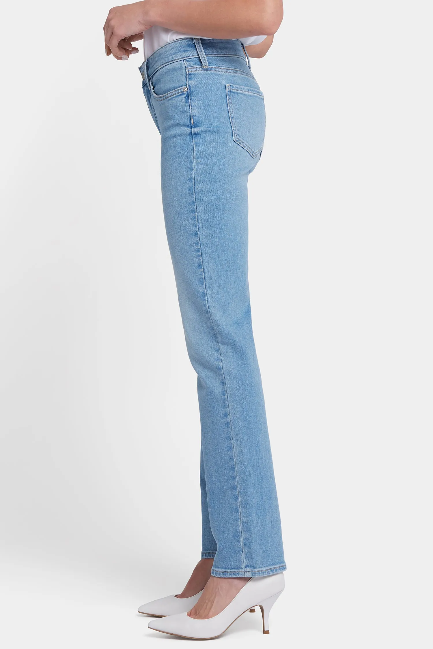 Marilyn Straight Jeans In Petite - Salamanca Sun
