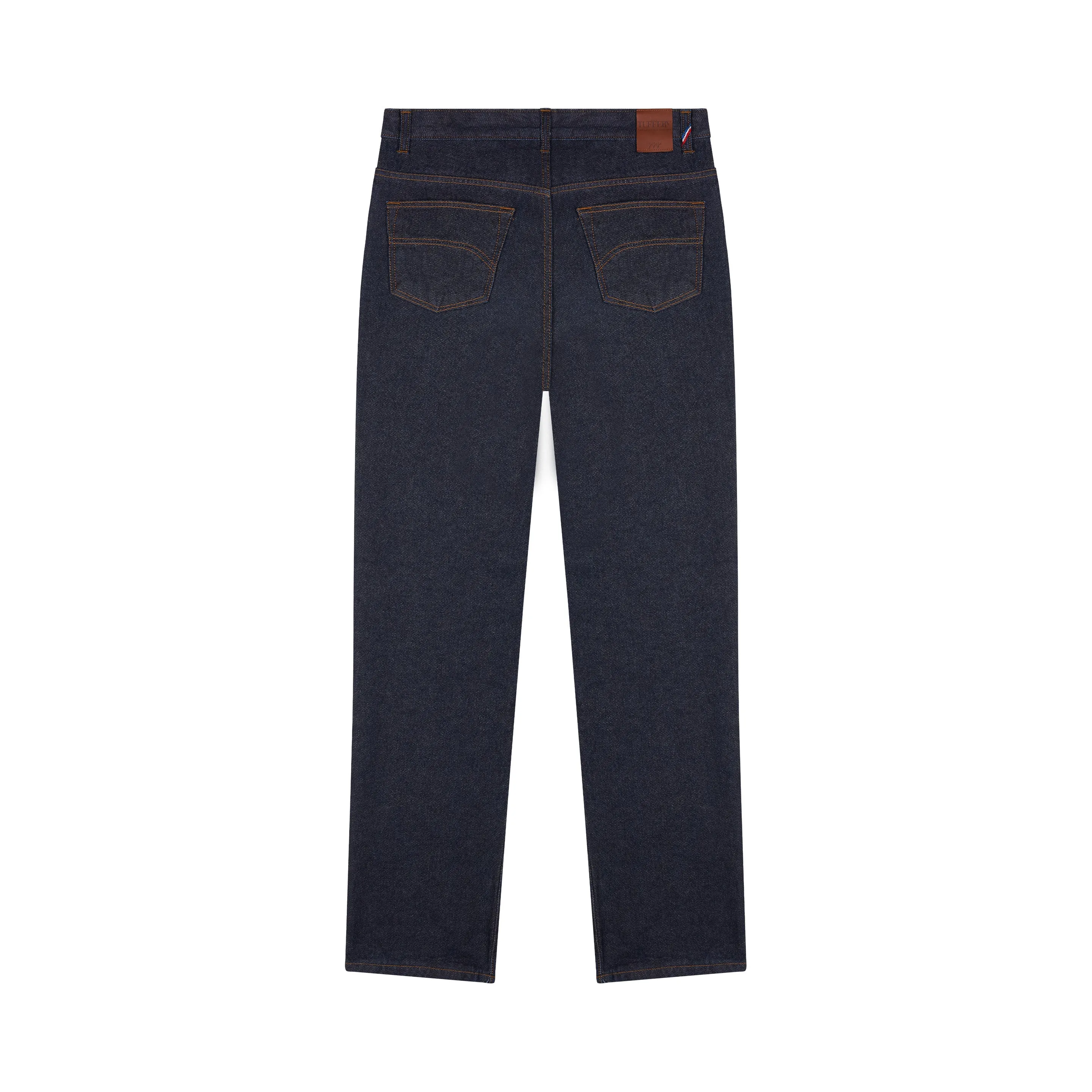 Men's wide raw jeans