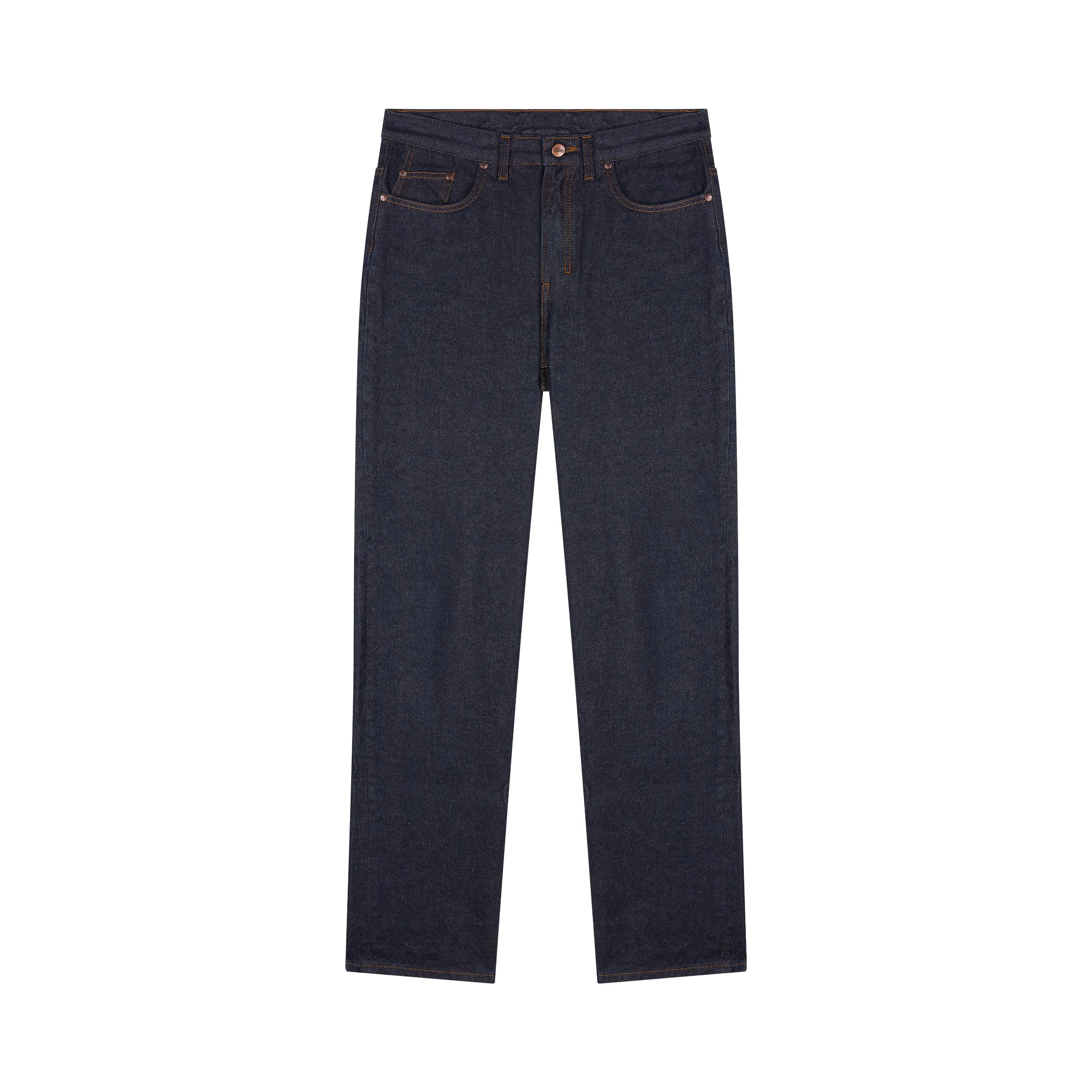 Men's wide raw jeans
