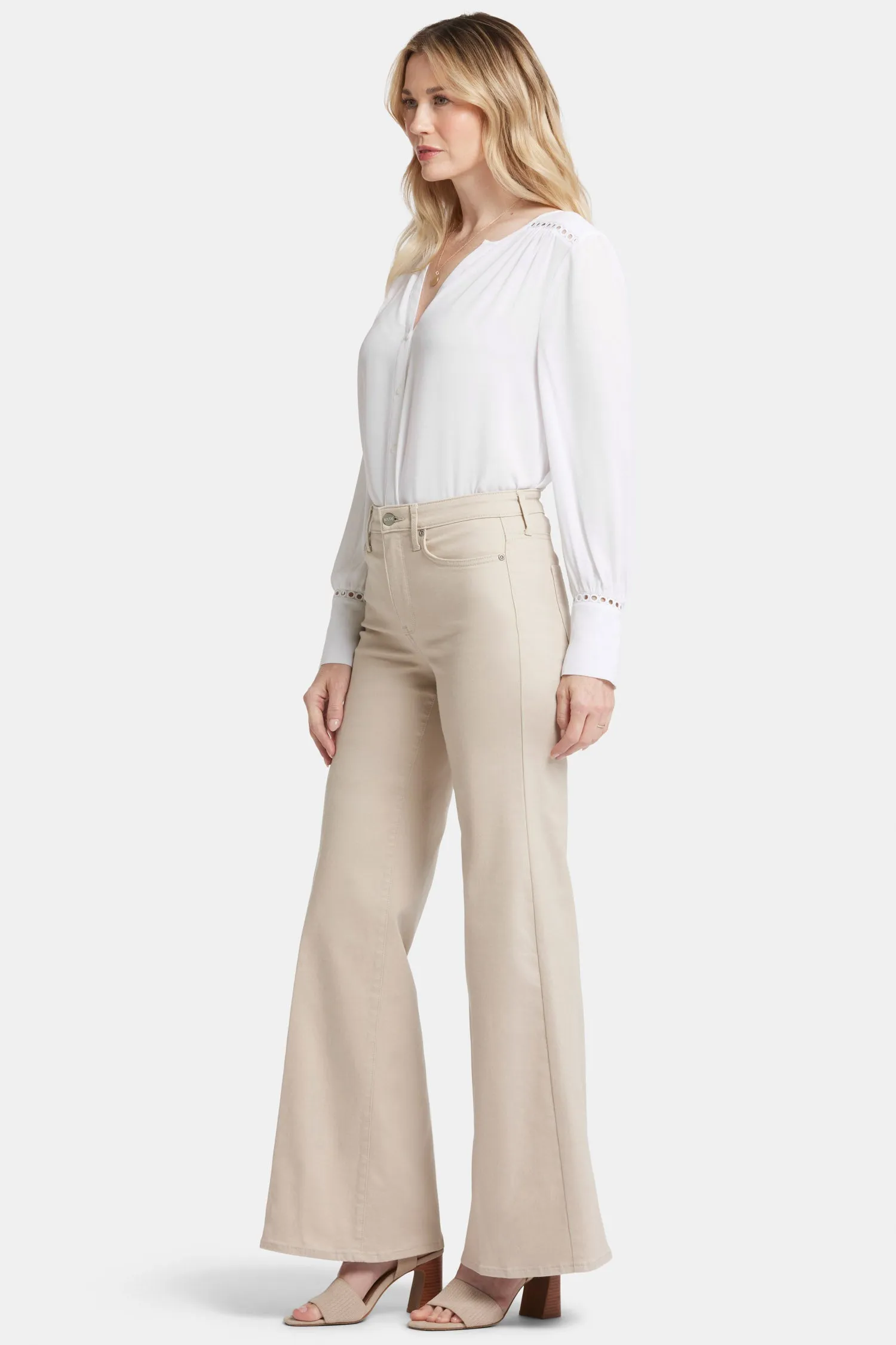 Mia Palazzo Jeans - Feather
