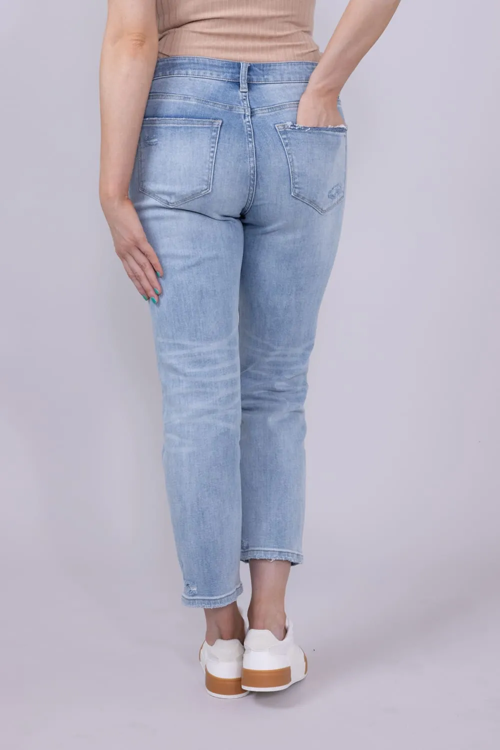 Mica Mid Rise Straight Jeans for Women | MDP-T3050