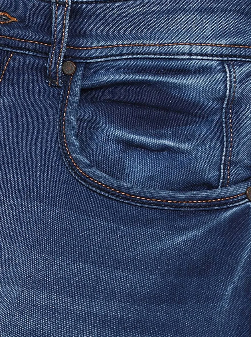 Mid Blue Washed Slim Fit Jeans | JadeBlue
