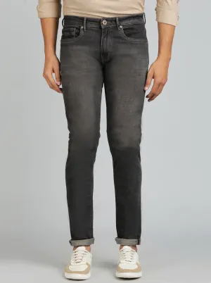 Mid Grey Washed Slim Fit Jeans | JadeBlue