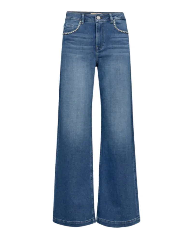 Mos Mosh Dara Shane Blue Wide Jeans