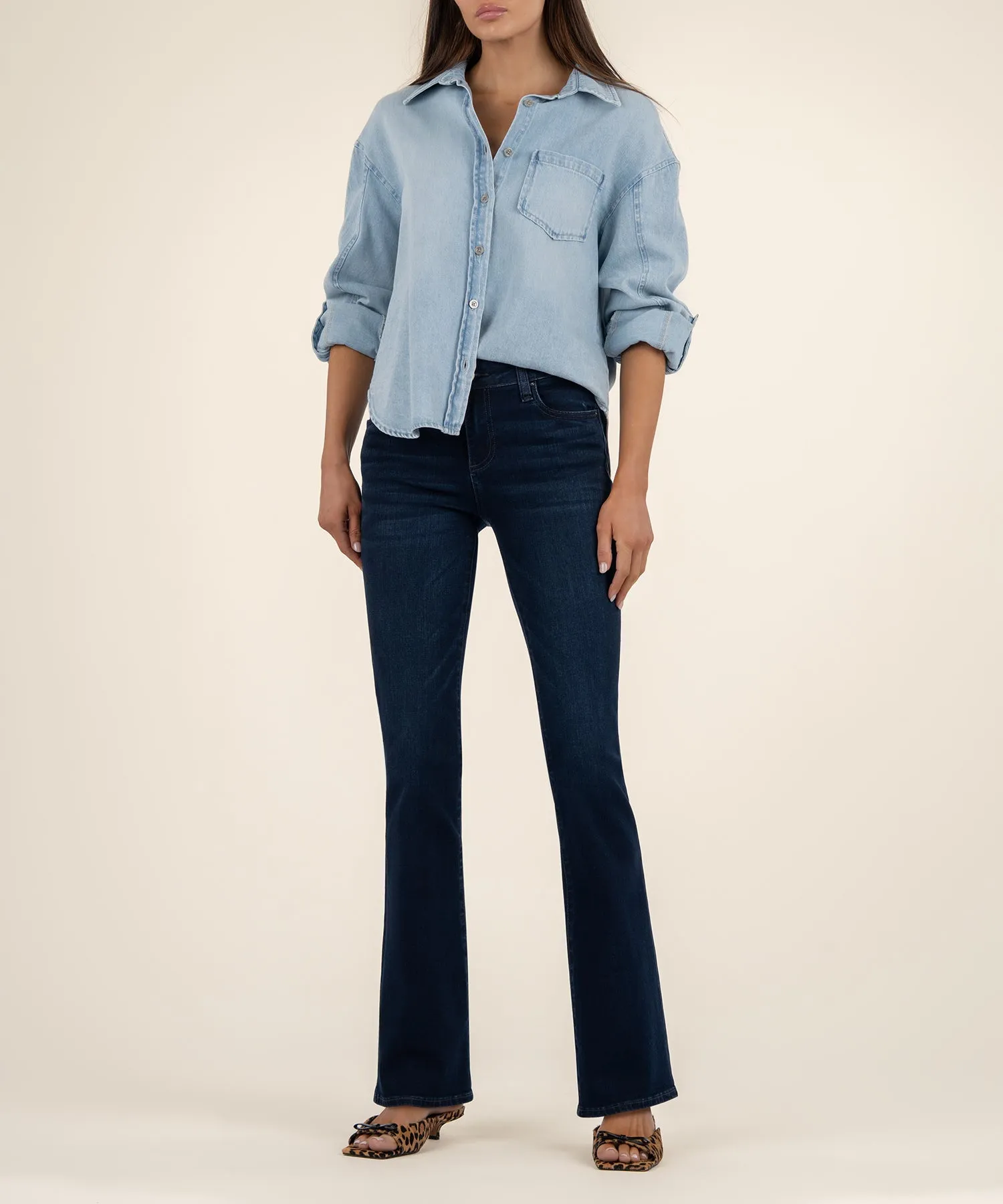 Natalie Mid Rise Flare Bootcut
