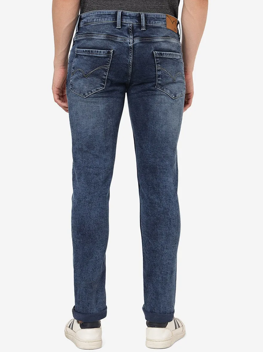 Navy Blue Washed SLIM FIT Jeans | JadeBlue