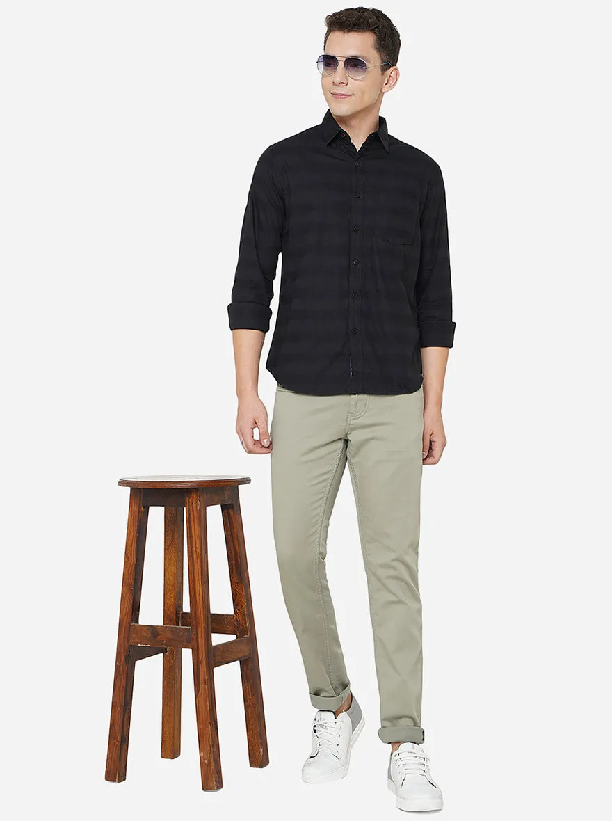 Olive Green Washed Slim Fit Jeans | JadeBlue