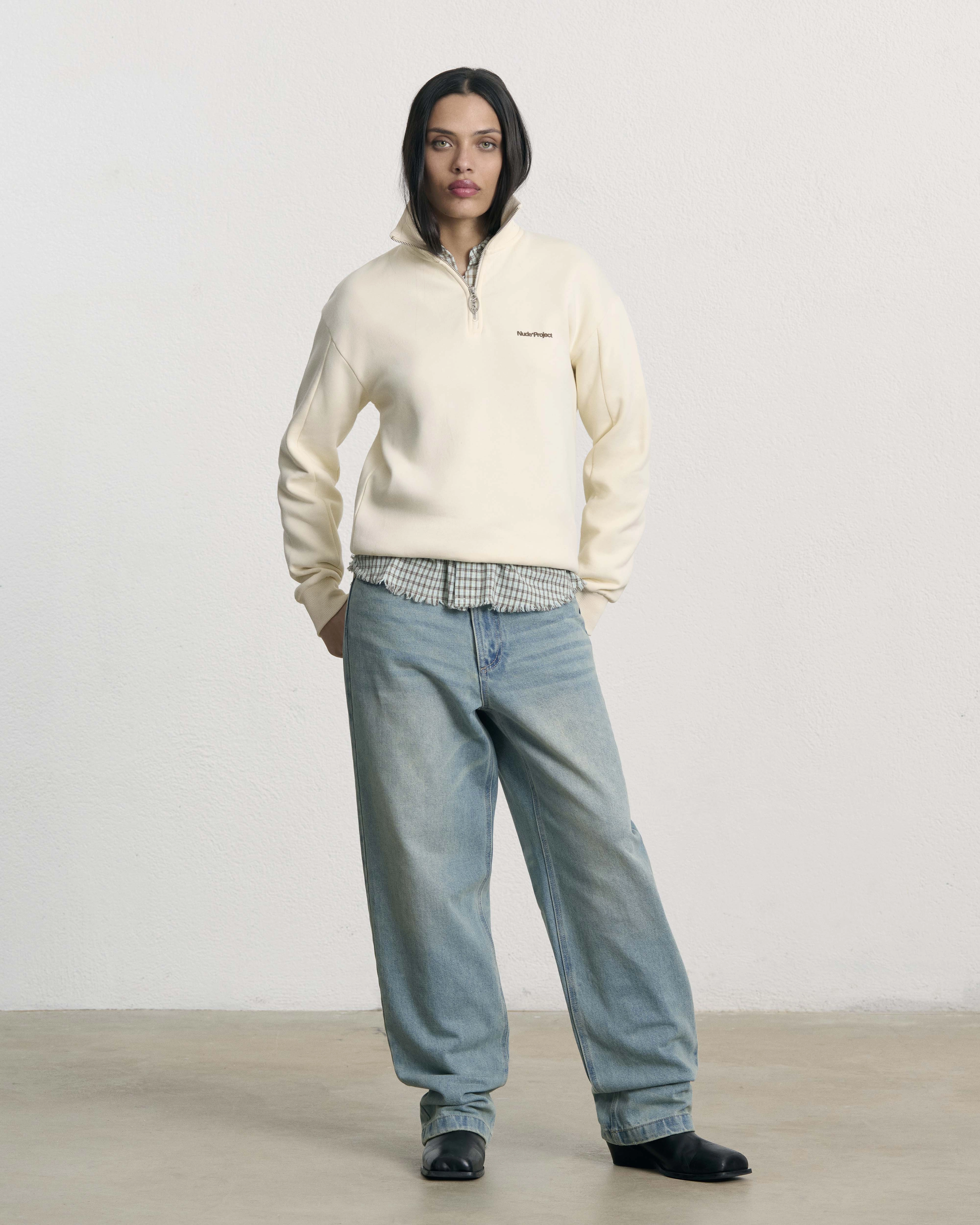 Origins Quarter-Zip Marshmallow