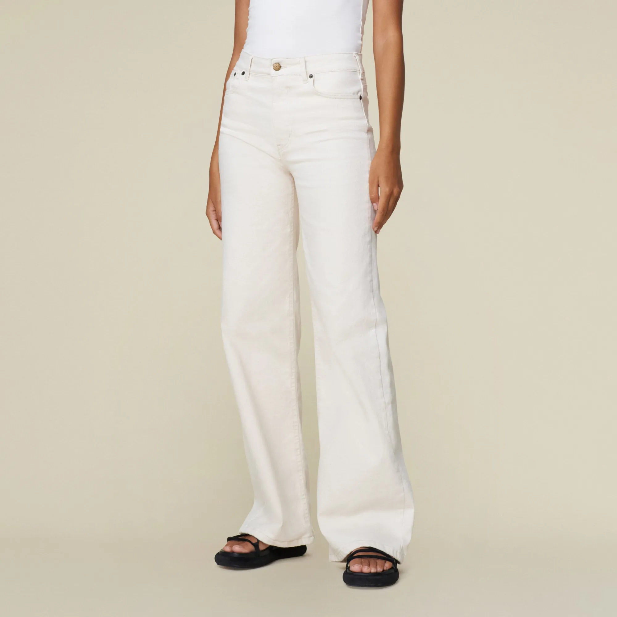 Palazzo-R Mistral Hampshire Ecru - Mid Rise Wide Fit