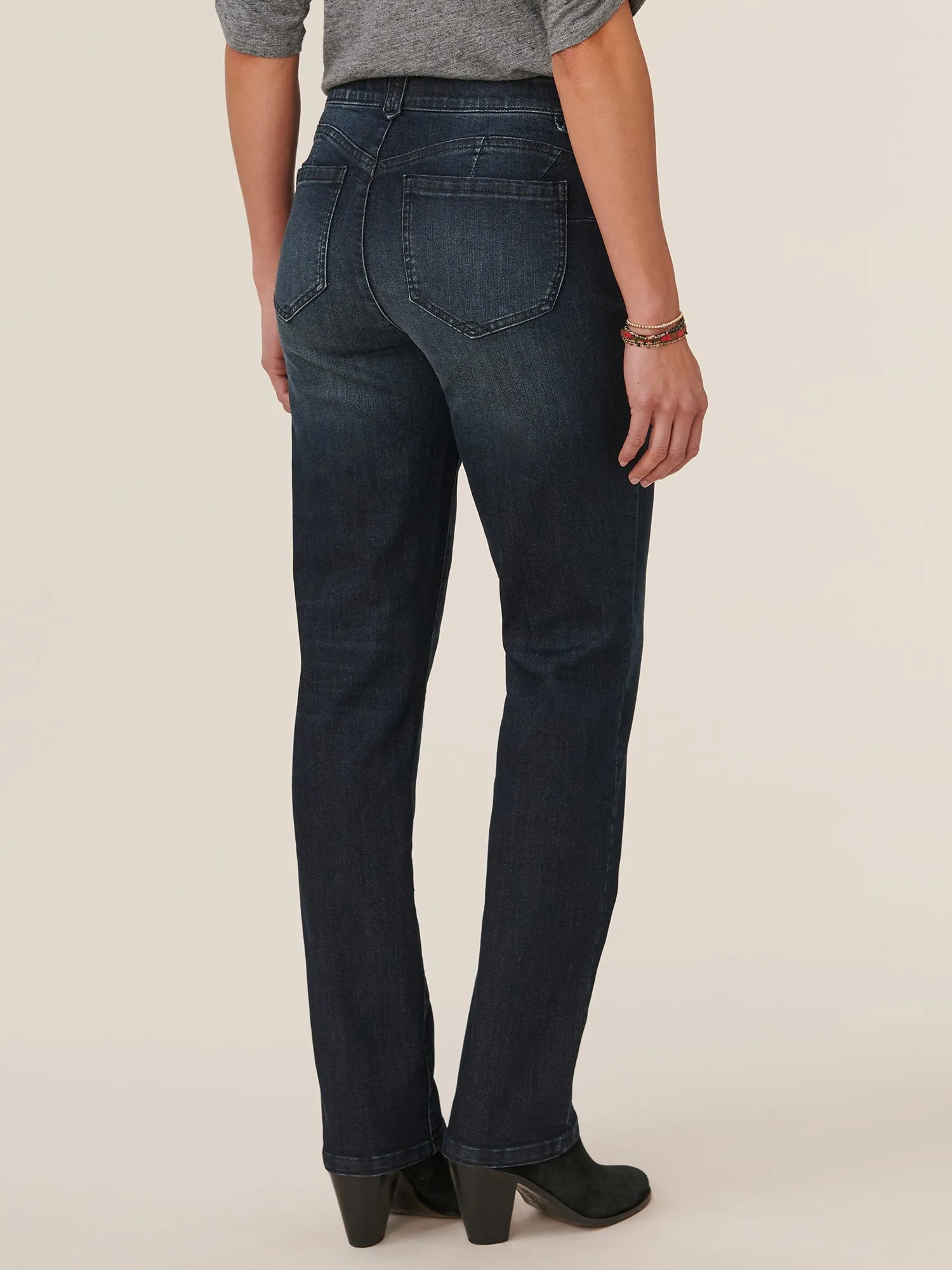 "Ab"solution® 33" Inseam Straight Leg Artisanal Denim Tall Jeans