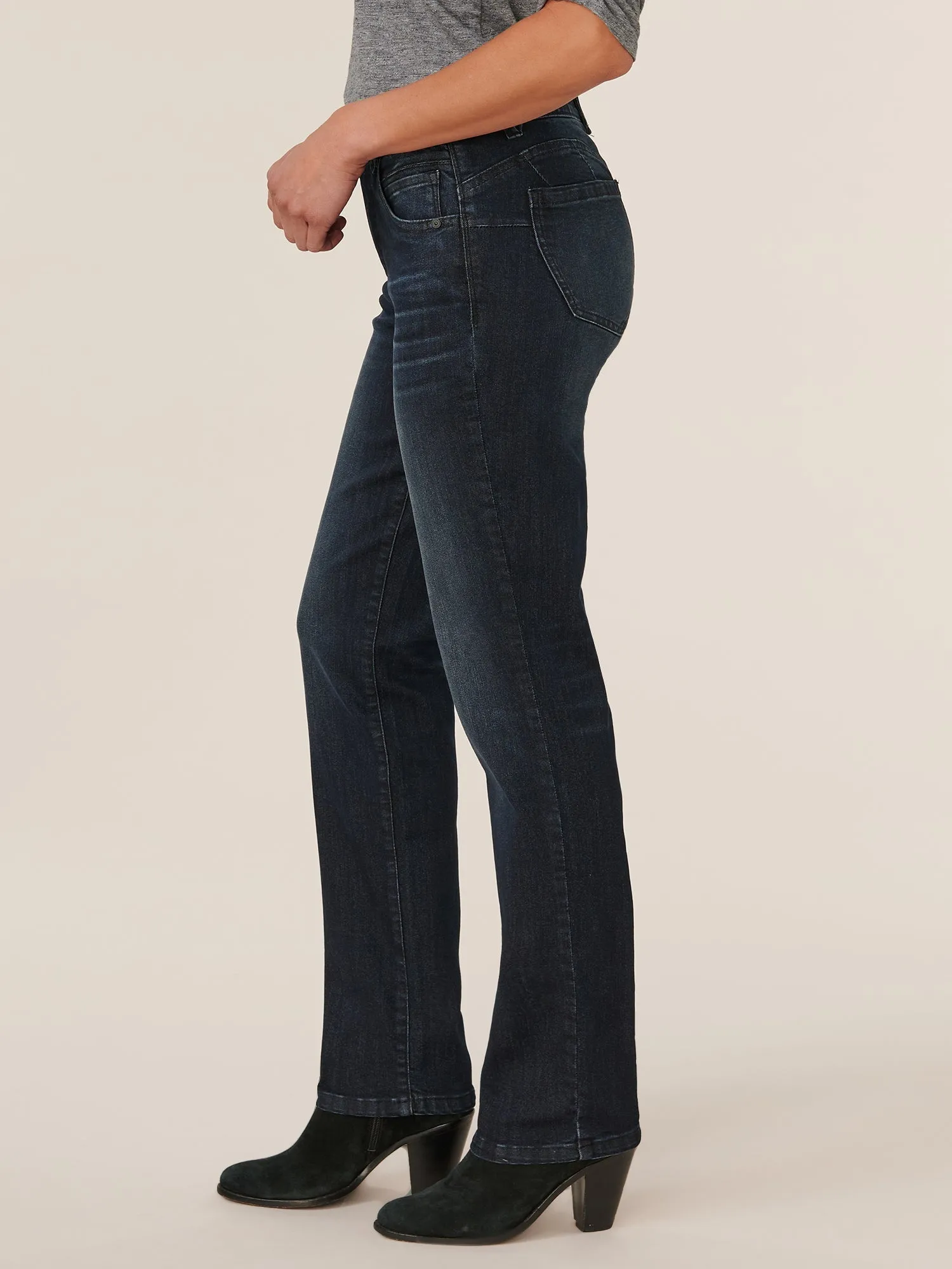 "Ab"solution® 33" Inseam Straight Leg Artisanal Denim Tall Jeans